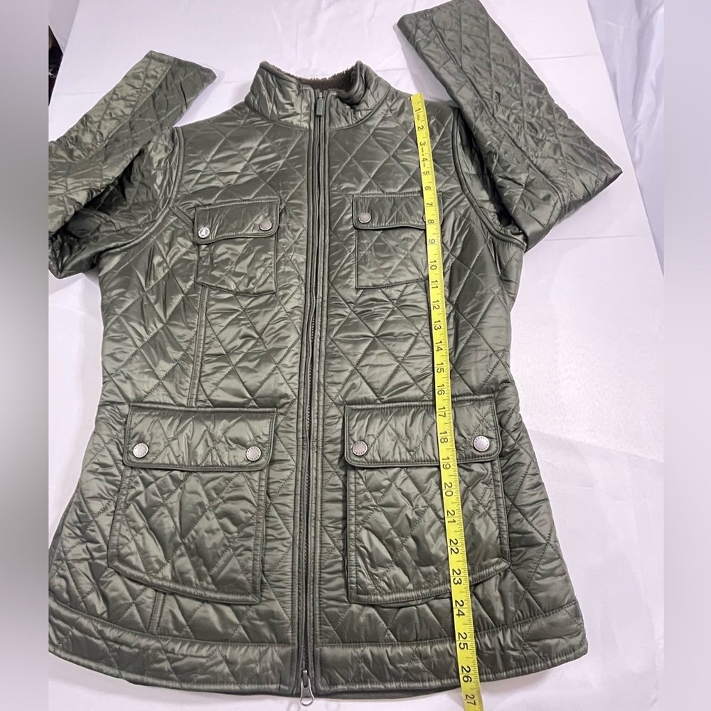 Barbour Filey Quilt Jacket/Coat Medium Sage Green - Picture 8 of 13